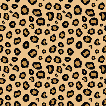 Leopard pattern seamless background, Dalmatian skin pattern texture, for printing, wrapping paper, fabric, textiles, clothing, cover, banner or home decorate and abstract background. 
