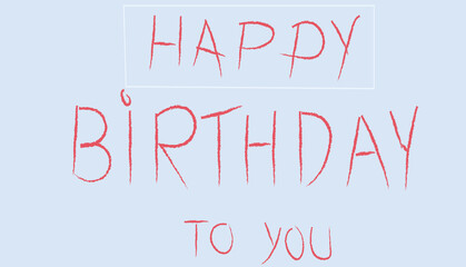 Happy Birthday modern script lettering.Typography design for cards  posters  banners.