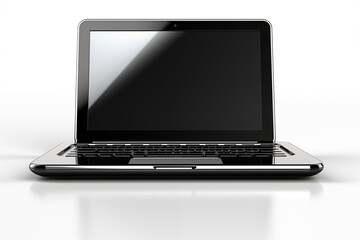 Laptop isolated on white background.