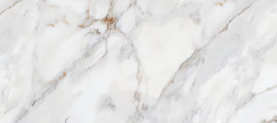 Fotobehang white marble texture, natural marble stone slab, vitrified floor tile slab, marbled texture use in wall and floor tiles design with high resolution, interior exterior flooring. brown veins © CREATIVE STUDIO ART