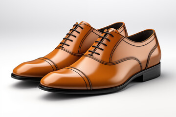 Loafers shoes isolated on white background.