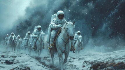 Fototapeta premium The Galactic Cavalry