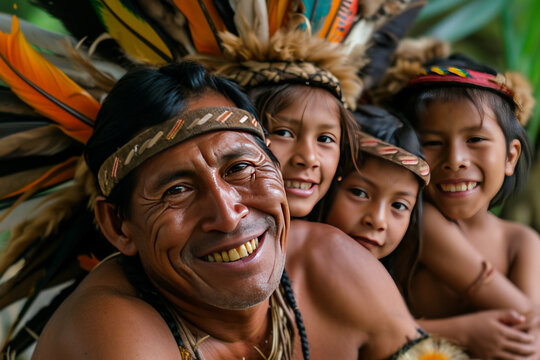 Amazonians in the jungle.