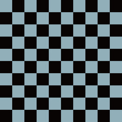 Fototapeta premium 市松模様 L 3月 黒×アクアマリンカラーAquamarine 沈着 聡明