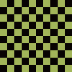 市松模様  L　8月 黒×ペリドットカラーPeridot 平和　幸運