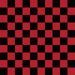 市松模様  L　1月 黒×ガーネットカラーGarnet 勝利　真実