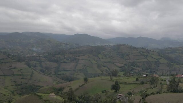 Sierra de Guaranda mountains in Ecuador