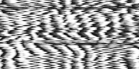 Seamless no signal transmission error black and white bars TV static noise pattern. Television screen or video game pixel glitch damage background texture Retro 80s analog pop art transparent overlay