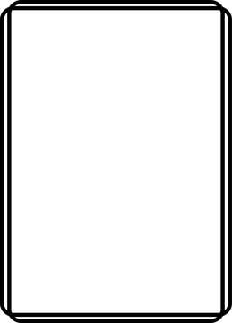 Corner border frame black line Art elegant ornament decorative page frame simple proportion vertical template
