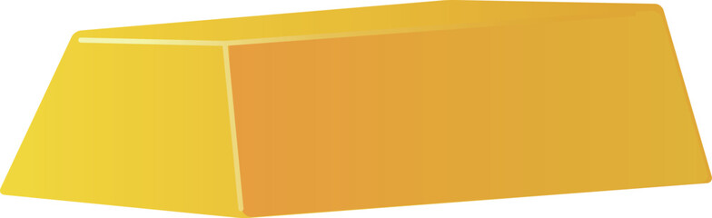 Fototapeta premium Illustration of a stack of simple gold bars