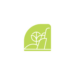 Lawncare simple vector logo design