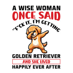 Golden Retriever Dabbing Dance T-shirt Design Illustration  Vector
