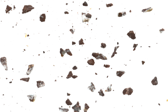 Dirty stone flake particle