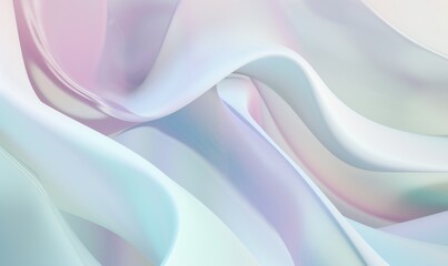 gradient abstract shape, calming hues of blue, green, and lavender, gently blending into each other