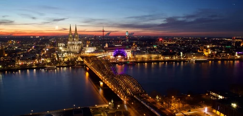 Foto op Plexiglas Cologne by night © Jozo