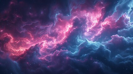 Crimson Nebula - obrazy, fototapety, plakaty