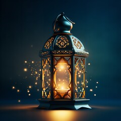 Ramadan Kareem 2024 vector illustration of a lantern.