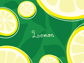 Lemon drawing, Fruit hand drawn, vector illustration.