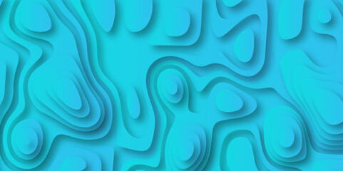 Abstract blue background with gradient color Topographic line map pattern. Contour elevation topographic and textured Background Modern design with blue background with topographic wavy patte.