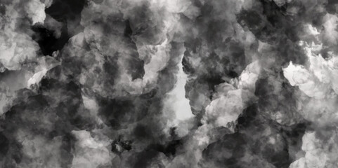 Abstract white smoke animated on a black background. abstract background with grey smoky swirl on black background. movement of fire design on black background. white smoke on dark. Space for text.
