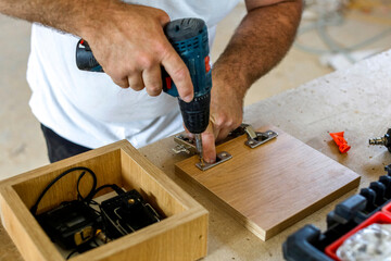 Carpenter in his workshop in Djurkovici, Montenegro