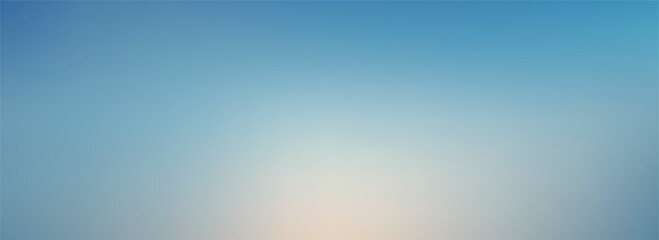 abstract wide blue sky sunset gradient banner ,sunset sky abstract background for banner design - 727081775