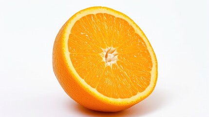 orange on isolated white background