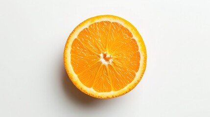 orange on isolated white background