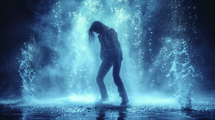 Fototapeta premium Rhapsody in Blue Splash