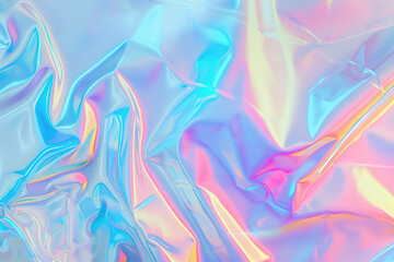 Fototapeta na wymiar Holographic Neon background ,Colorful psychedelic Abstract. Pastel color waves for Background