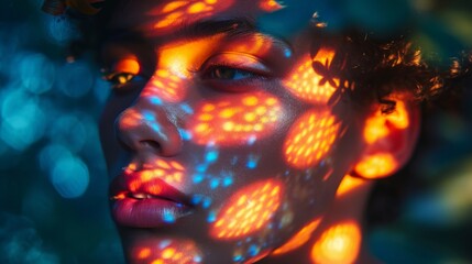 Patterned Light Portrait