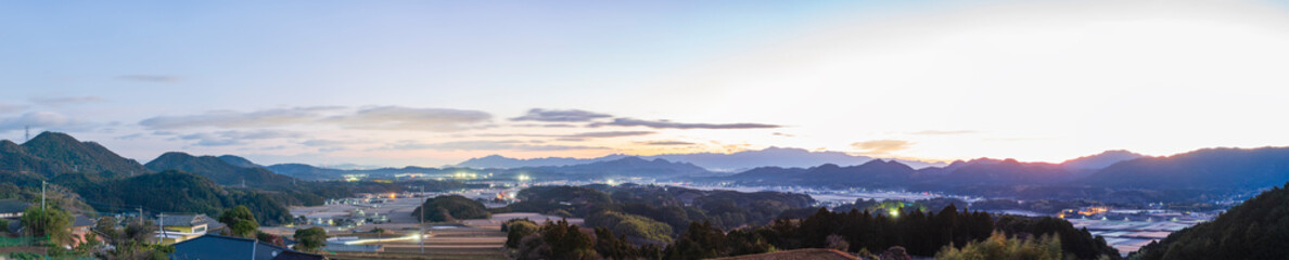 宮若市黒丸清水寺からの展望