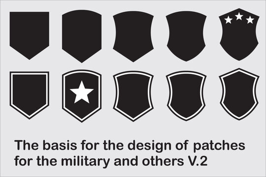 A set of graphics for creating patches for the military, bikers and the like
