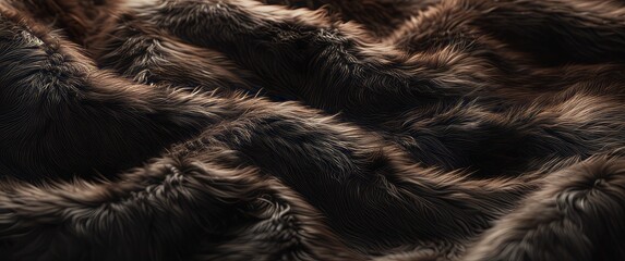 Naklejka premium Embrace the Plush Luminosity: A Dark Tapestry of Sumptuousness and Opulent Shadows, Revealed Through the Lens of 3D Mastery