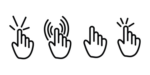 Hand cursor icon vector illustration. cursor sign and symbol. 11.55.