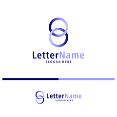 Fototapeta premium Modern letter B logo design vector. Creative B logo concepts template