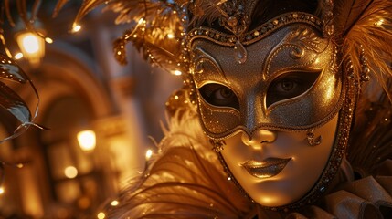 carnival mask city, Immerse yourself in the allure of a Venetian party with a Mask carnival Venice masquerade, expertly lit to unveil the super realistic background of theater purim costumes