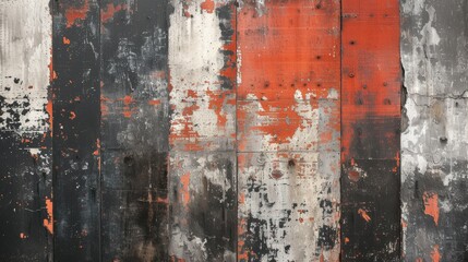 A gritty, grunge-inspired texture with distressed layers, showcasing weathered and worn urban surfaces.