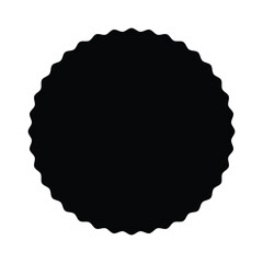  single black starburst sticker vintage vector label. Starburst icon. Vector icon with white background.