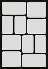 Pictures or photos frame collage abstract photo frames and digital photo wall template
