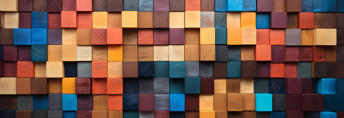 colorful wooden block pieces, beautiful wood fiber,Abstract block stack artisanal wooden 3d cubes, colorful wood texture for backdrop, Blocks , Unique Colors