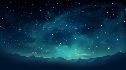 Mysterious star themed gradient background with countless twinkling stars