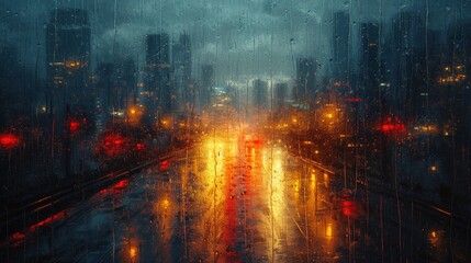 Rainsoaked Boulevard