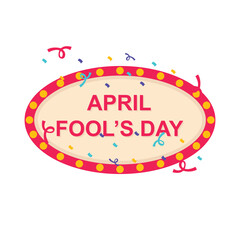 Fototapeta na wymiar april fool's day illustration