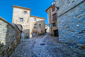 Naklejka premium Street in the medieval village of Yanguas. Soria. Spain. Europe.