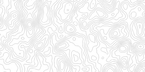 White wave paper curved reliefs abstract background black and white, Background of the topographic line map. Topographic map patterns abstract white topography vector background. - obrazy, fototapety, plakaty