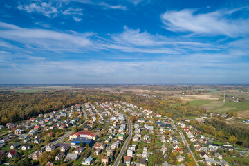 Obraz na płótnie Canvas an aerial view of town vilnius