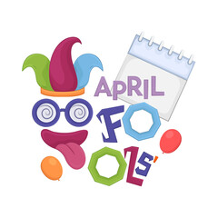Illustration of April fools day 