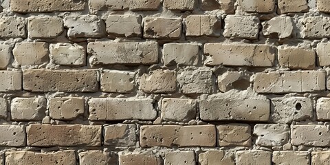 Brick Wall: A Realistic and Detailed Wallpaper Design, Capturing the Essence of a Textured Surface