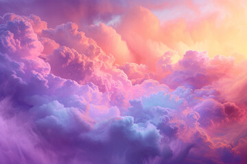 Soft blue clouds in the sky background creating a dreamy textured atmosphere concept illustration